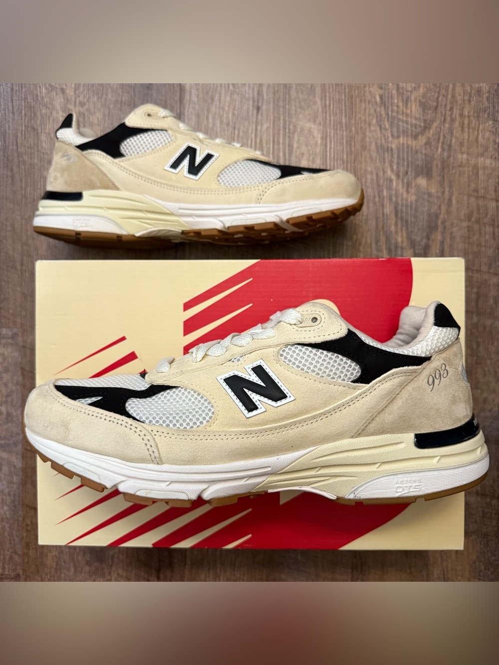 Teddy Santis x New Balance 993 Made in USA Sea Salt Black
